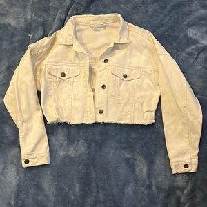 White jean jacket